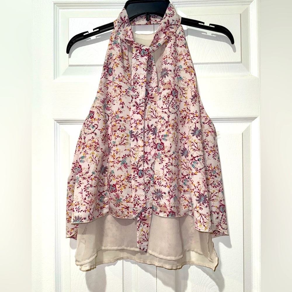 Zara Floral Halter Neck Women’s Top size S EUC